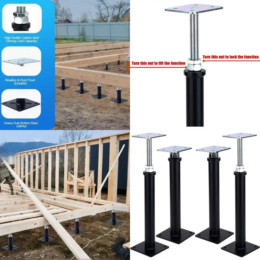 

Набор регулируемых напольных домкратов из 4 предметов: опоры для подъема 12,5-16,5, выравнивание, выпрямление и мини-винтовые домкраты