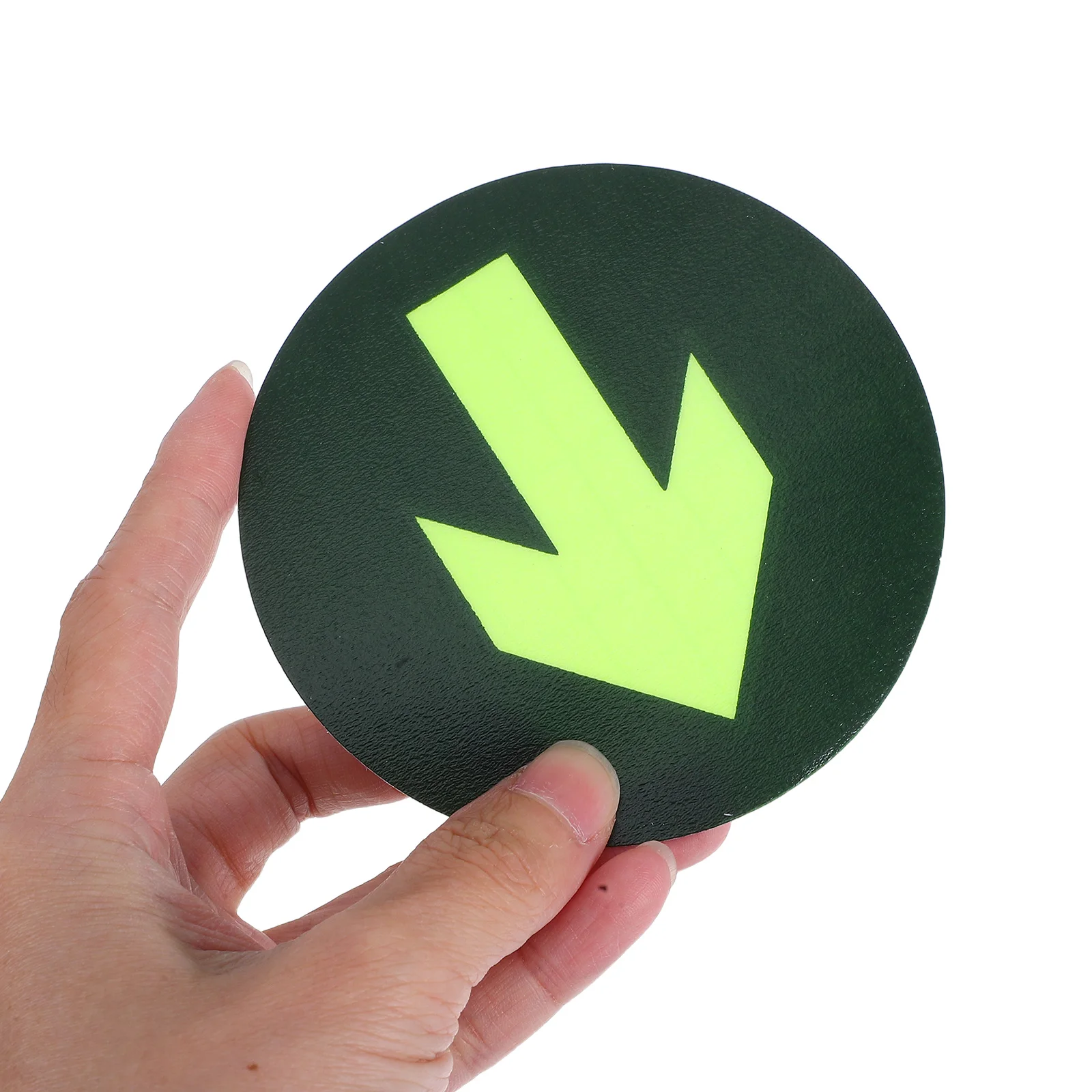 

10pcs Glow In The Dark Arrow Floor Sticker Waterproof Safety Directional Decal Removable Exit Sign For Mall Bar Cinema Fire Exit