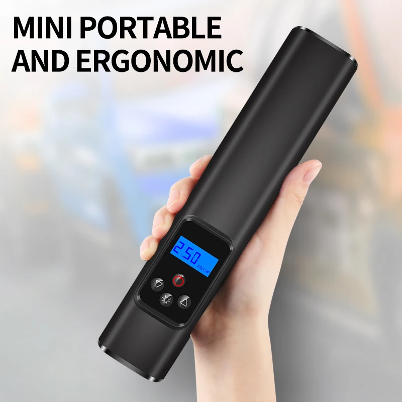 Yoelbaer Functional Trending Product Portable Smart Tyre Mini Tire Inflators DC 12V Cordless Car Air Pump