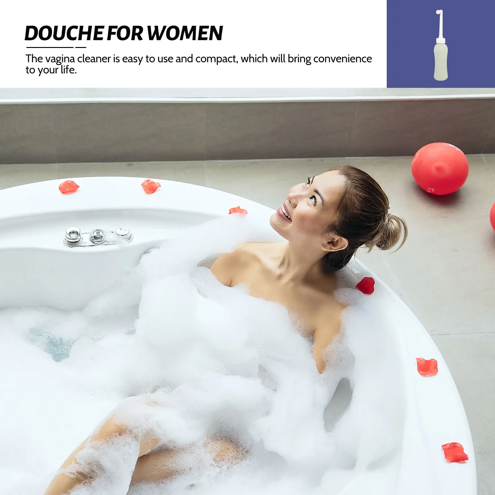 

Premium Reusable Vaginal Cleaner Bottle Manual Irrigator For Women Private Part Hygiene Travel Portable Private Parts Cleaning