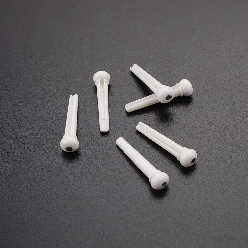 

6Pcs Guitar Bridge Pin High-Quality Plastic Durable Safe Long-Service-Life Folk Acoustic Guitars Replacement Accessories