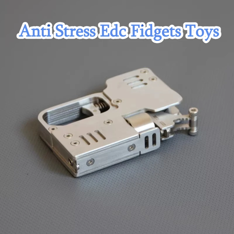 Metalowe zabawki antystresowe, fidgety EDC, kolekcja dla dorosłych, precyzyjnie obrabiane ze stali nierdzewnej, przenośne, do codziennego noszenia.
