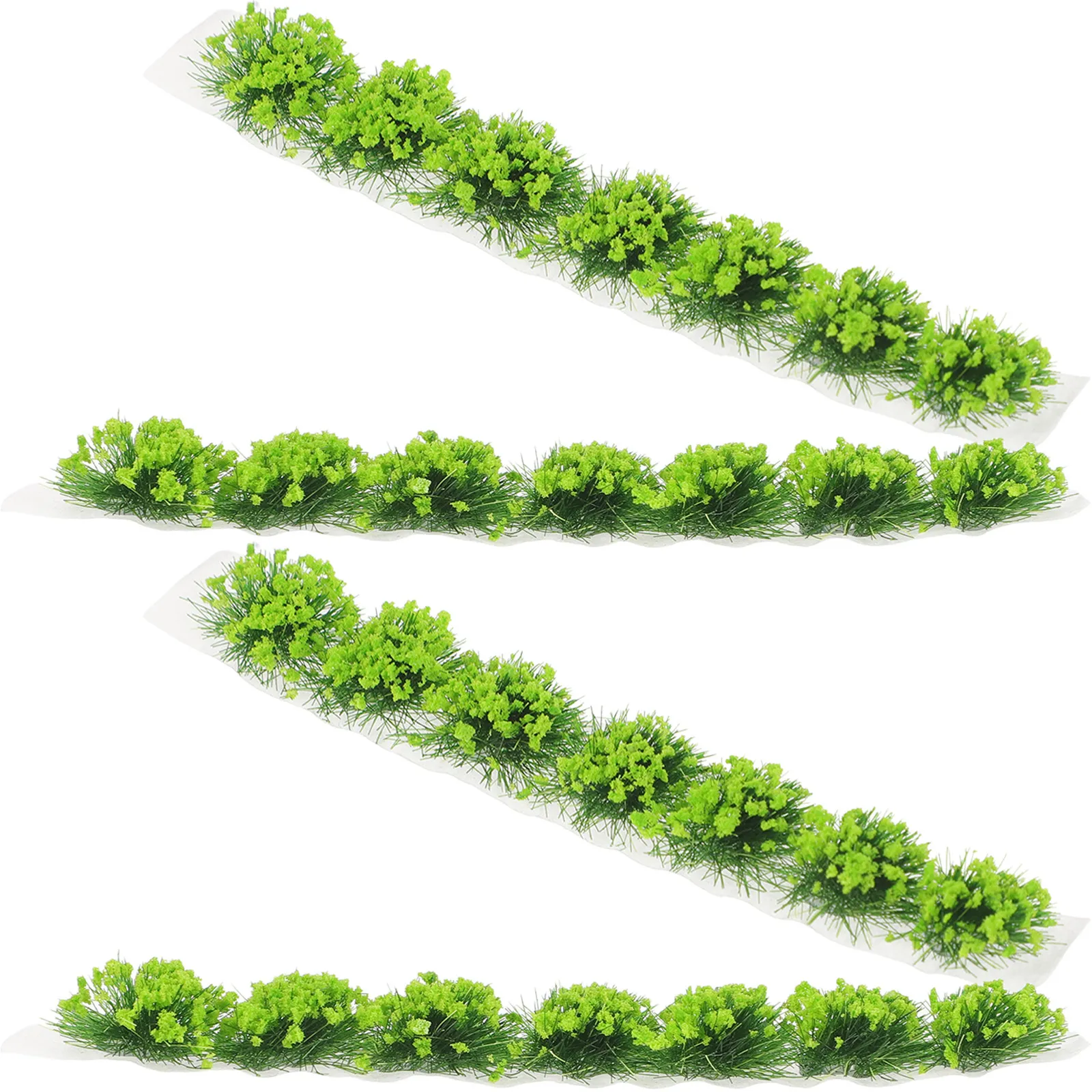 

4Pcs Simulation Flower Cluster Miniature Flower Grass Cluster Durable Micro Landscape Ornament Sand Table Decorative Supplies