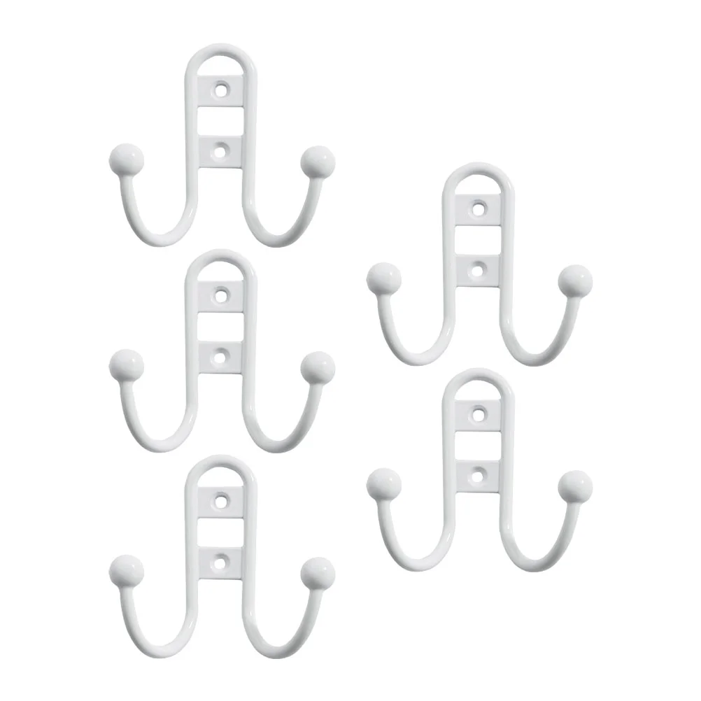 5 Pcs Door Hanger Hook up Ceiling Hooks Wall Metal for Concrete Walls Coffee Coat