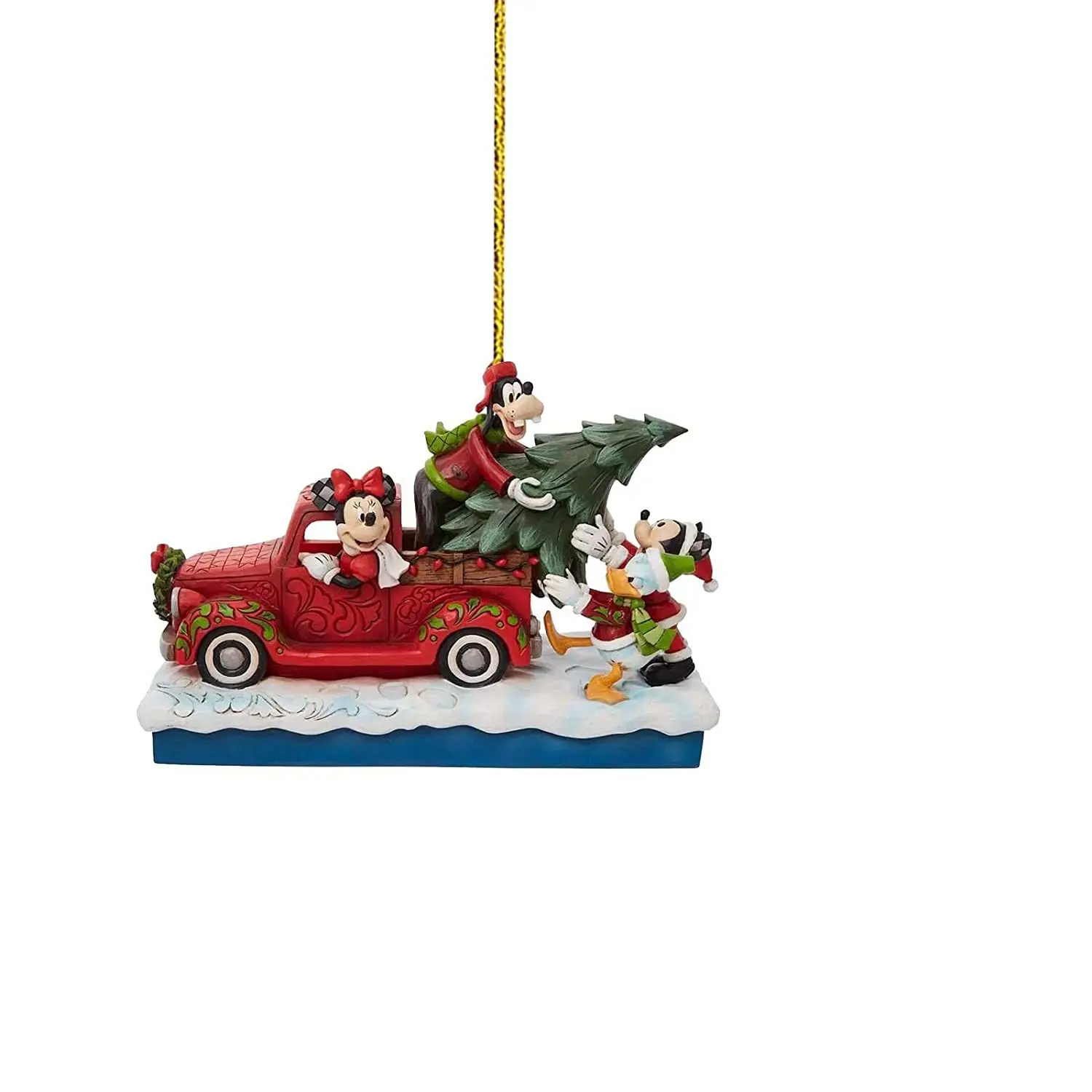Disney Kawaii Mickey Minnie Mouse Tree Decoration Hanging Pendant Ornament Christmas Decor Kids Charm Adorable Trinket Toys