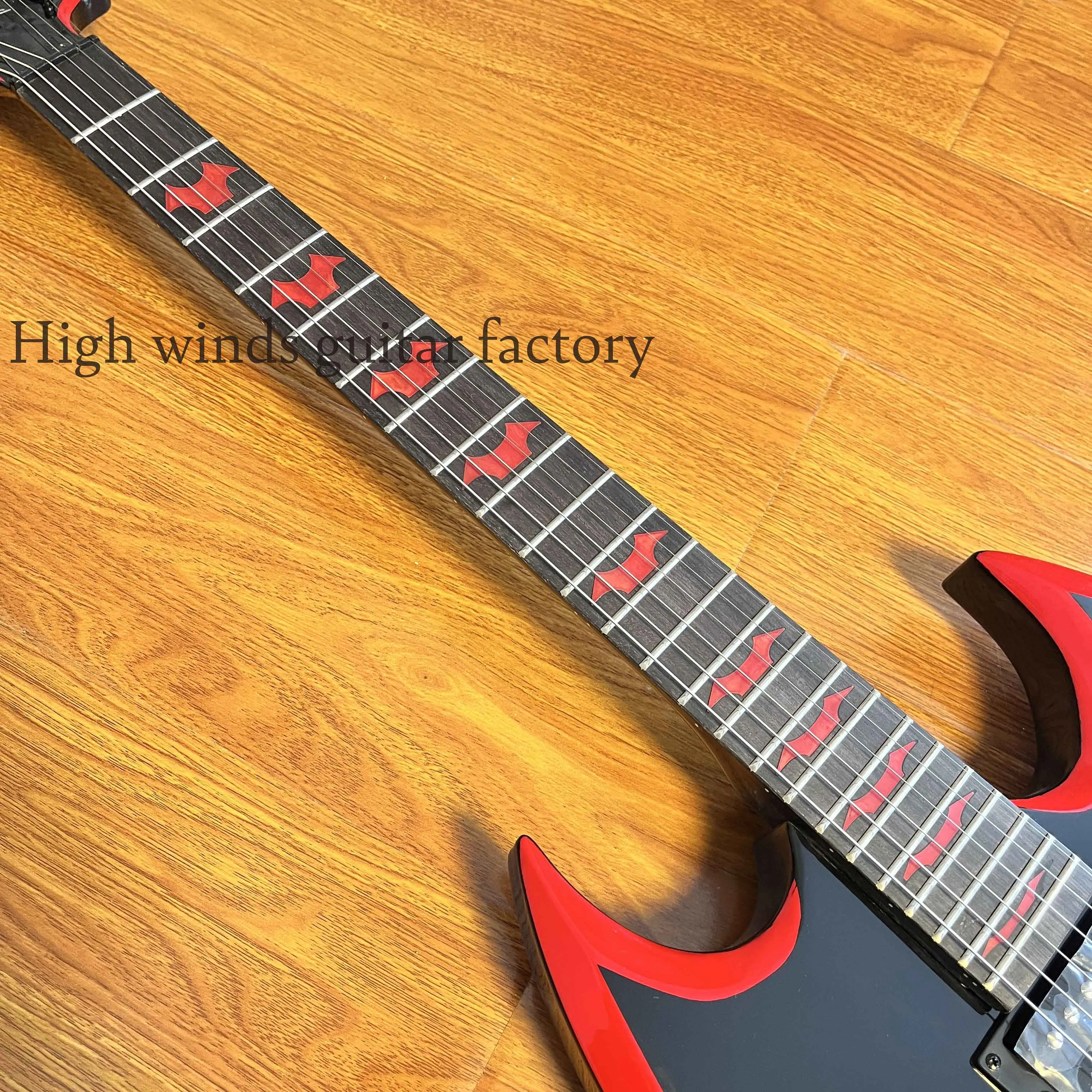 Red Mockingbrid, Fretboard Strings Thru body -