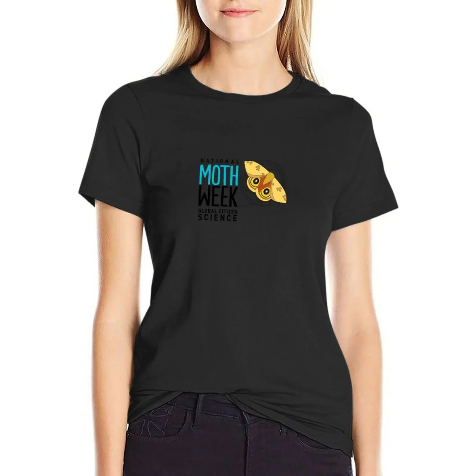

National Moth Week - logo horizontal T-Shirt vintage oversized cute tops t-shirts for Women graphic tees
