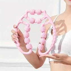 12 Wheel Ring Clamp Leg Trainer Leg Muscle Fitness Waist Leg Beauty Yoga Massage Roller Trainer Muscle Relaxation Roller 12 Whee