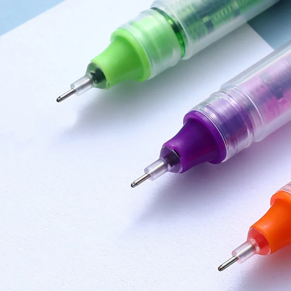 12/10 قطع من أقلام الجل الملونة. سعة كبيرة للتجفيف السريع، 0.5 مم، مناسبة للطلاب، تدوين الملاحظات، وضع العلامات، الرسم، حفظ الكتب.