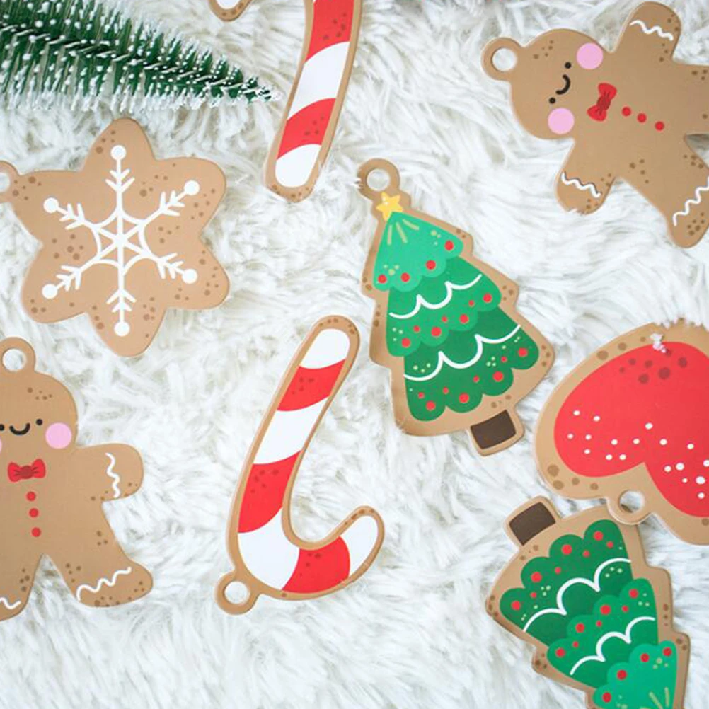 

50 Pcs Christmas Wishing Card Greeting Cards for Festival Message Holiday Three-dimensional Gift Hanging Paper