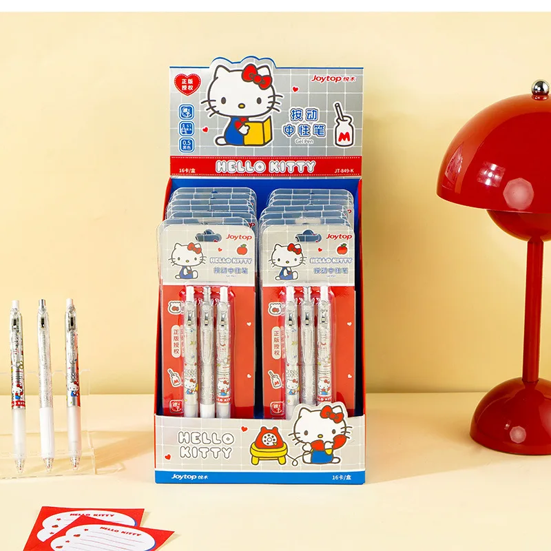 

Hellokitty Presses The Gel Pen St To Write Smoothly And Quickly. Students Can Write In Black Ink
