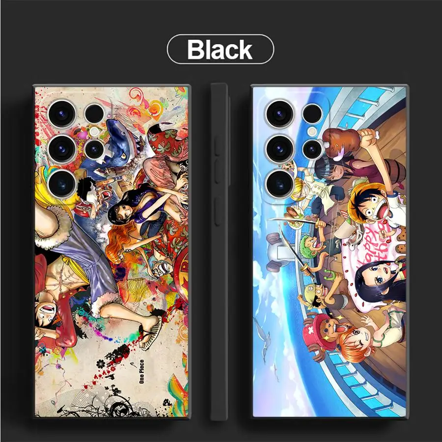حافظة لهاتف سامسونج جالاكسي S21 FE S20 S25 Edge S23 Ultra S24 Plus OneS-PieceS Luffy