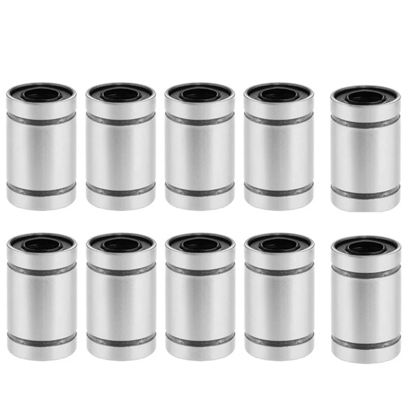 Pack Of 10 LM8SUU 8 Mm 8X15X17 Mm Linear Ball Bearings For Reprap 3D Printer Kit Parts