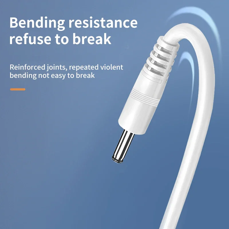 USB do DC 3.5mm Adapter do kabla ładowarki 5V przewód zasilający USB męski do 3.5 łącze typu Jack kabel zasilający do ładowarki USB