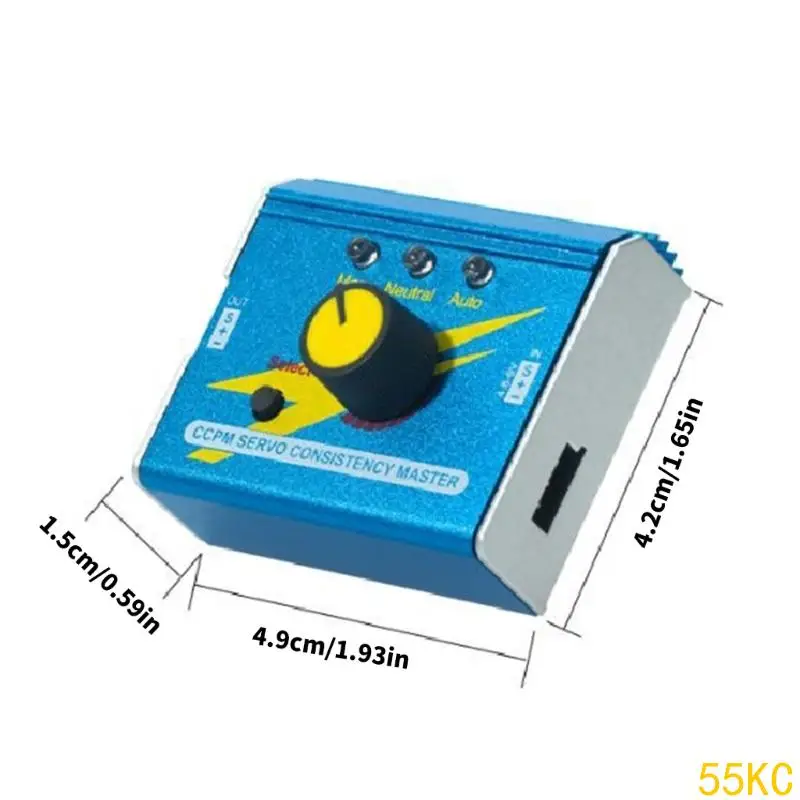 55kc DC4.8-6V Servometer 3CH Digitale ESCS Tester voor synchronisatie Neutrale positie