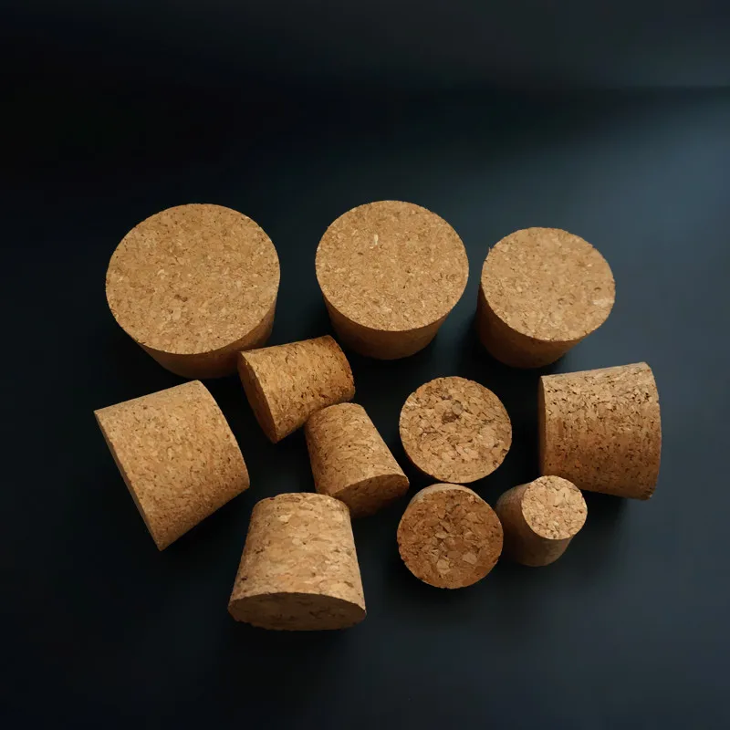 12pcs/lot Lab Big Size Top DIA 32mm To 88mm Wood Cork Cap Thermos Bottle Stopper Essential Oil Pudding Glass Bottle Lid