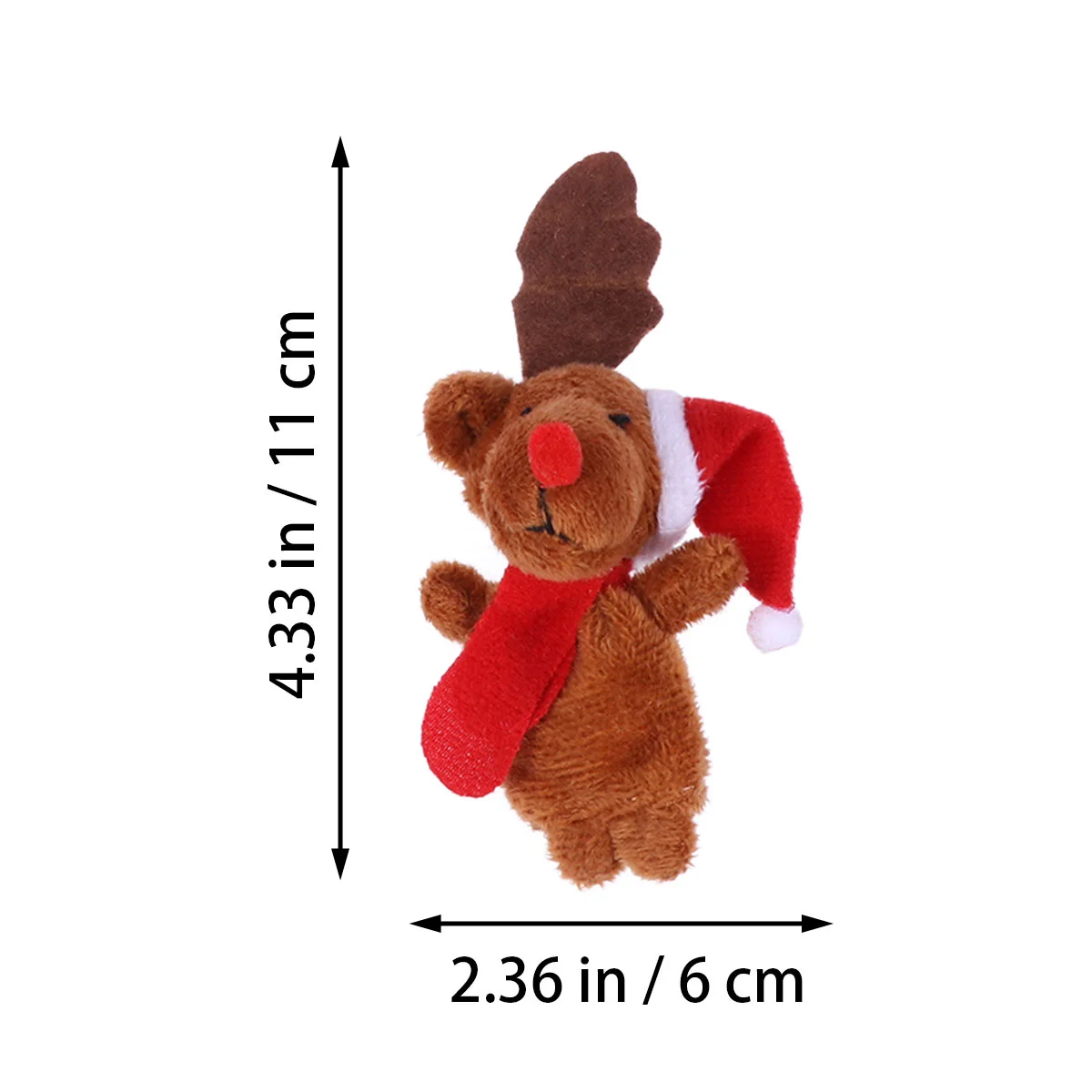 Kerstsok Stuffer Baby Speelgoed Vingerpop Sneeuwpop Puppets Kind Pluche Figuur Speelgoed