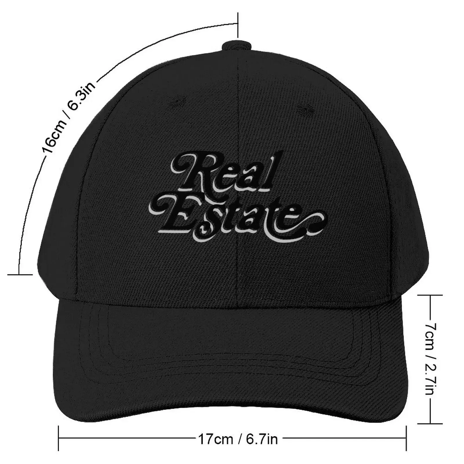 Real Estate Band Logo Black - Gift Baseball Cap Anime Beach Bag Golf Men Caps Women's