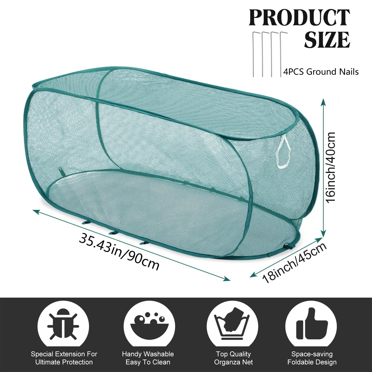 Pop Up Garden Mesh Plant Cover Seedlings Large Vegetable Supplies Indoor Gardening Greenhouse Accessories Plants Covers Products image 3