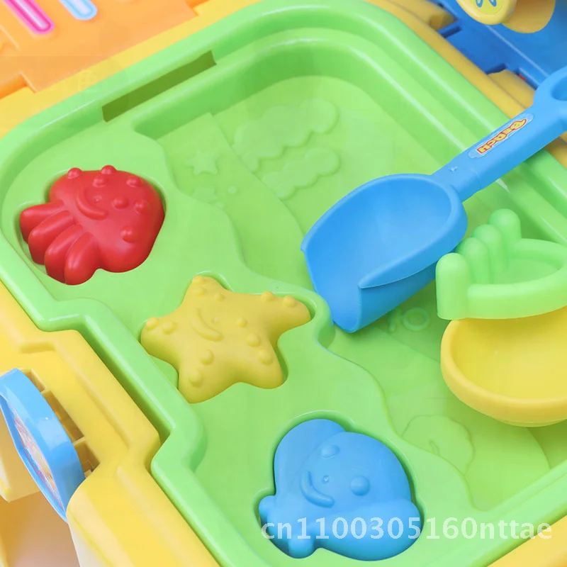 Château jouet de plage pour enfants bébé grand bord de mer piscine de sable ensemble de jeu d'eau comprend une chaise de banc de sable transfrontalière 2025