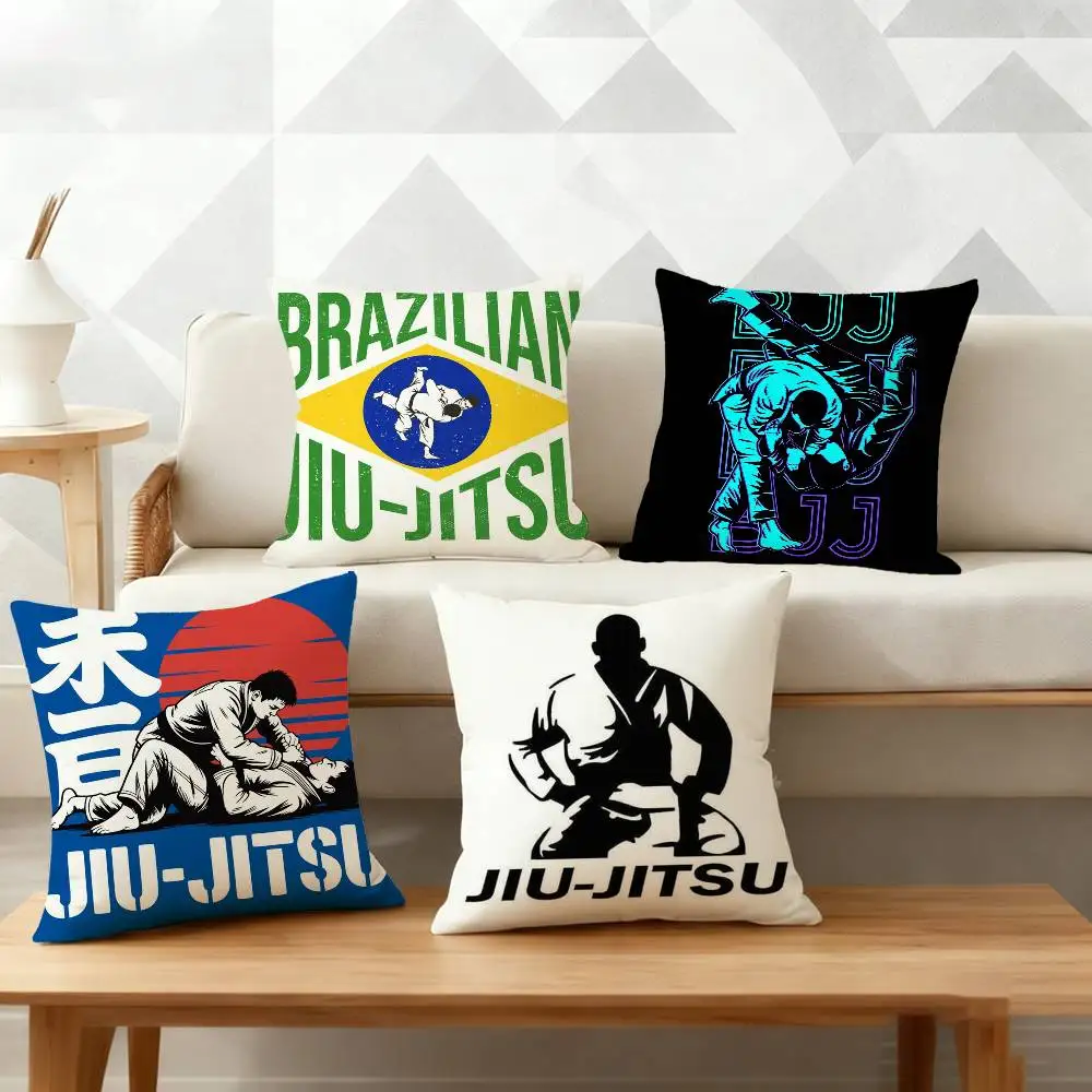 

BJJ Brazilian Jiu Jitsu Pillow Case Cushion Cover Throw Pillow Case For Car Sofa