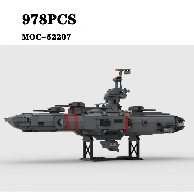 ของเล่น MOC-52207ใหม่ตกแต่งโมเดลเรือลาดตระเวนอวกาศแบบประกบกัน978ชิ้นปริศนาสำหรับเด็กผู้ชายและผู้ใหญ่ของขวัญคริสต์มาสวันเกิด