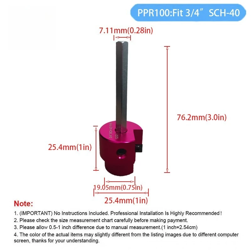 For 6-Piece Set PVC Pipe Reamer Water Joint Expanding Knife PVC Pipe Reamer