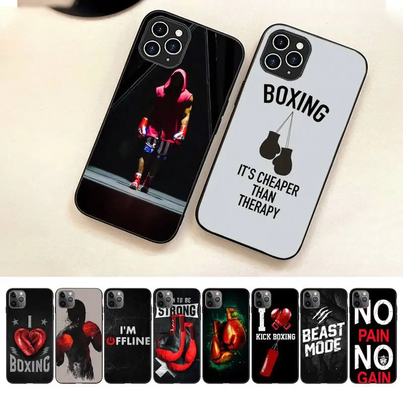 I Love Kick Boxing Phone Case For Iphone 7 8 Plus X Xr Xs 11 12 13 Se2020 Mini Mobile Iphones 14 Pro Max Case