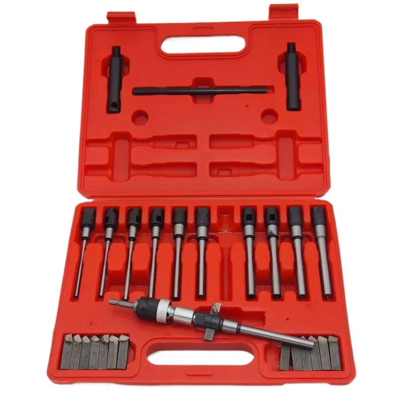 29 Pieces Valve Seat Single Side Reamer Adjustable Valve Reamer Single Side Boring Tool