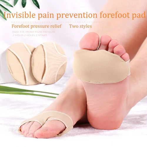 Imagen 2 del producto Medias Plantillas de Gel de Silicona para Metatarso, Corrector de Hallux Valgus, Almohadillas para Zapatos, Cojines de Bola de Pie, Alivio del Dolor en Antepié