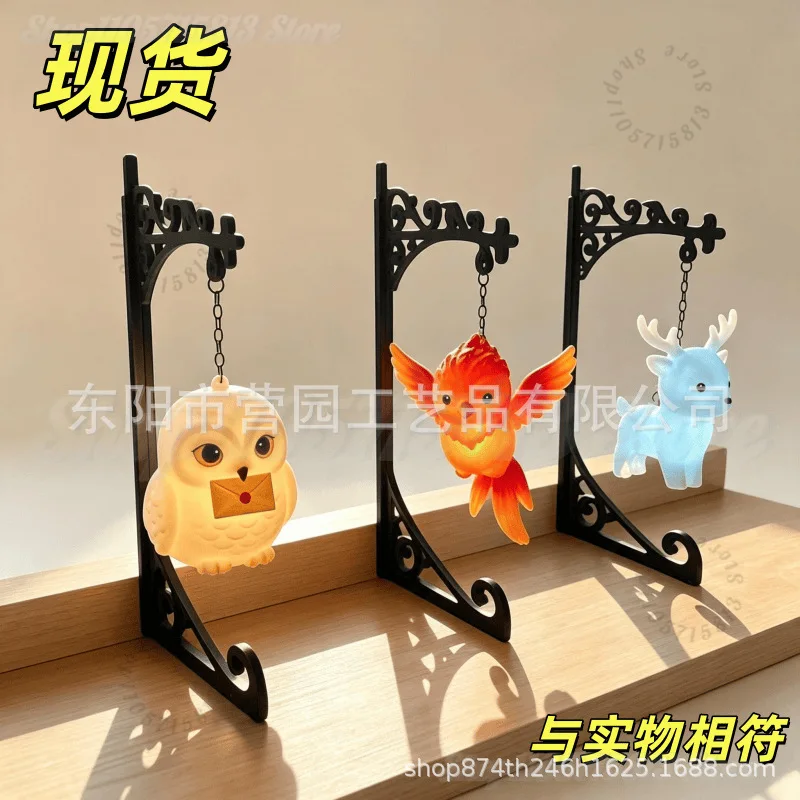 Magic Owl Bookshelf Lamp Library Lantern Light Library Lantern Bookshelf Mini Bookcase Lamp Book Nook Lamp Reading Nook Decor