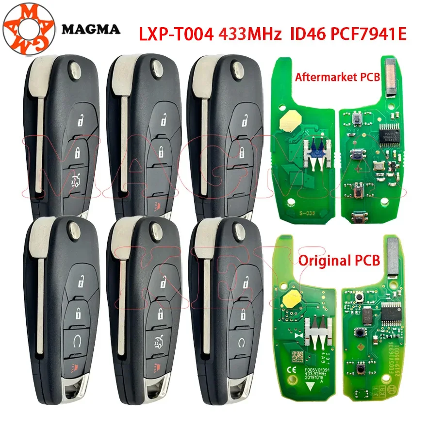 MAGMA 433MHz ID46 PCF7941 مفتاح السيارة عن بعد لشروليه أفو كروز XL7 XL8 تريل بليزر أونيكس المقتفي كولورادو RS سونيك تراكس سبارك #1