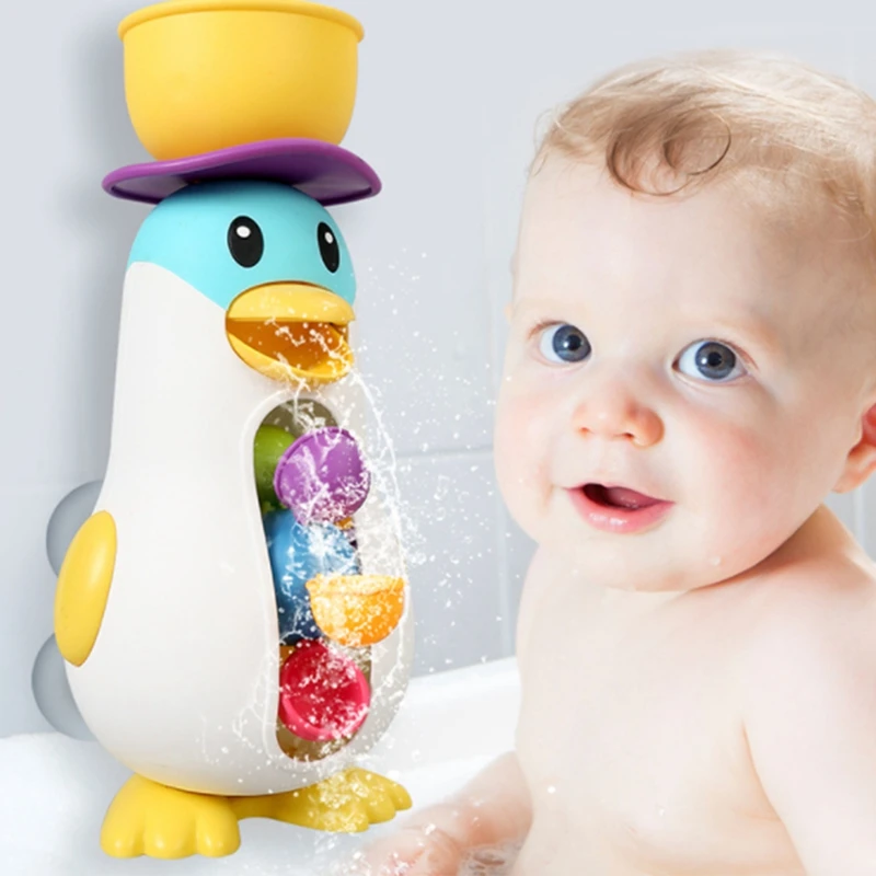 Juguetes de baño para bebés y niños pequeños, rociador de agua, ballena, ventosa, ducha, piscina, juguetes de baño