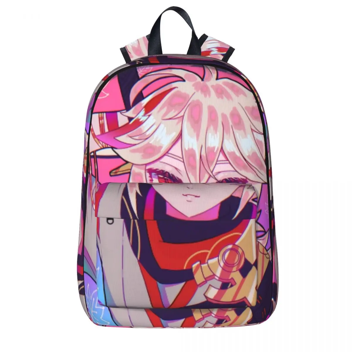 Impact Genshin Backpack Cartoon Print University Backpacks Women Men Casual High School Bags Custom Durable Rucksack