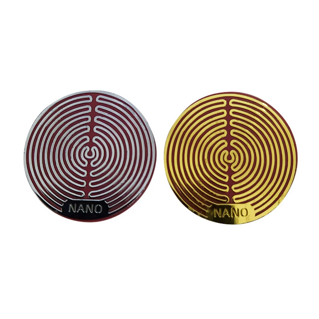 6Pcs Round Quantum Anti Radiation Protection Mobile Phone 5G Wi-Fi EMF Sticker for Cellphone Laptops Tablets,Gold YDH