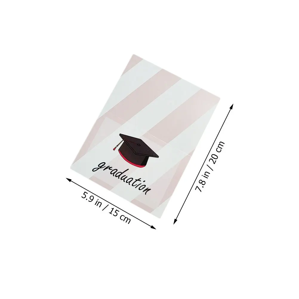 

6Sets Graduation Cap Greeting Cards Graduation Celebration Cards Creative Graduates Gifts Lightweight Portable