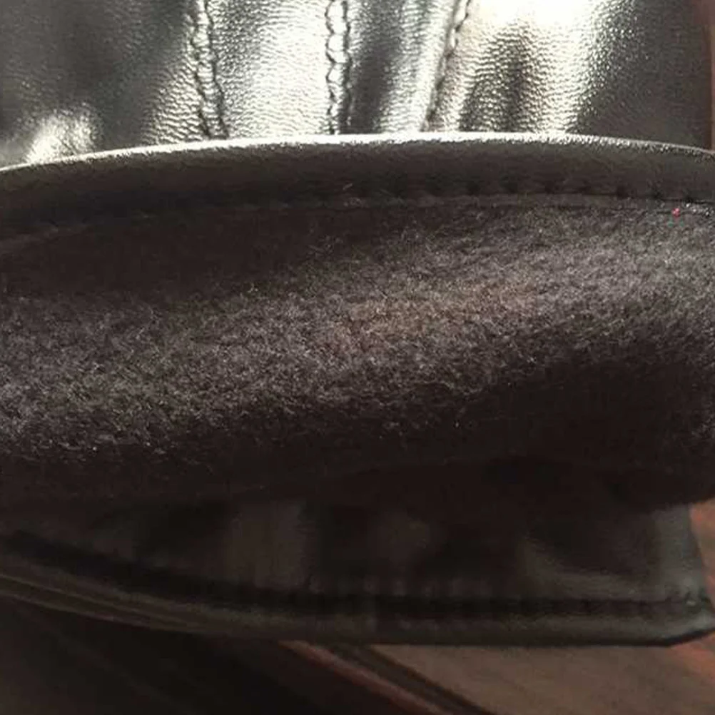 قفازات شتوية سوداء من البولي يوريثان مضادة للكهرباء الساكنة وسميكة ودافئة لركوب الدراجات والمشي لمسافات طويلة والرياضات الخارجية قفازات حماية للأصابع