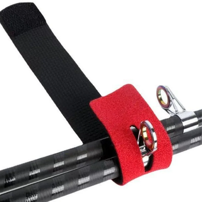10 stücke Nicht-Slip Angelrute Krawatte Halter Strap Gürtel Tackle Elastische Wrap Bandage Band Pole Verschluss Krawatten Outdoor angeln Werkzeuge – Detail 9