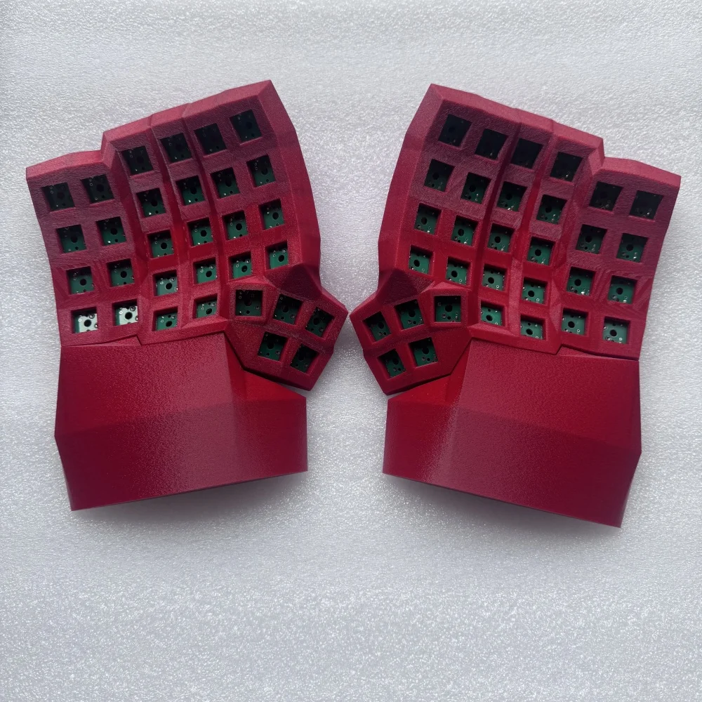

Dactyl Manuform Keyboard Thumb 5 Key Version Custom Wired Single-mode Split Keyboards Ergonomic Hot Plug Vial Kinesis Keyboard