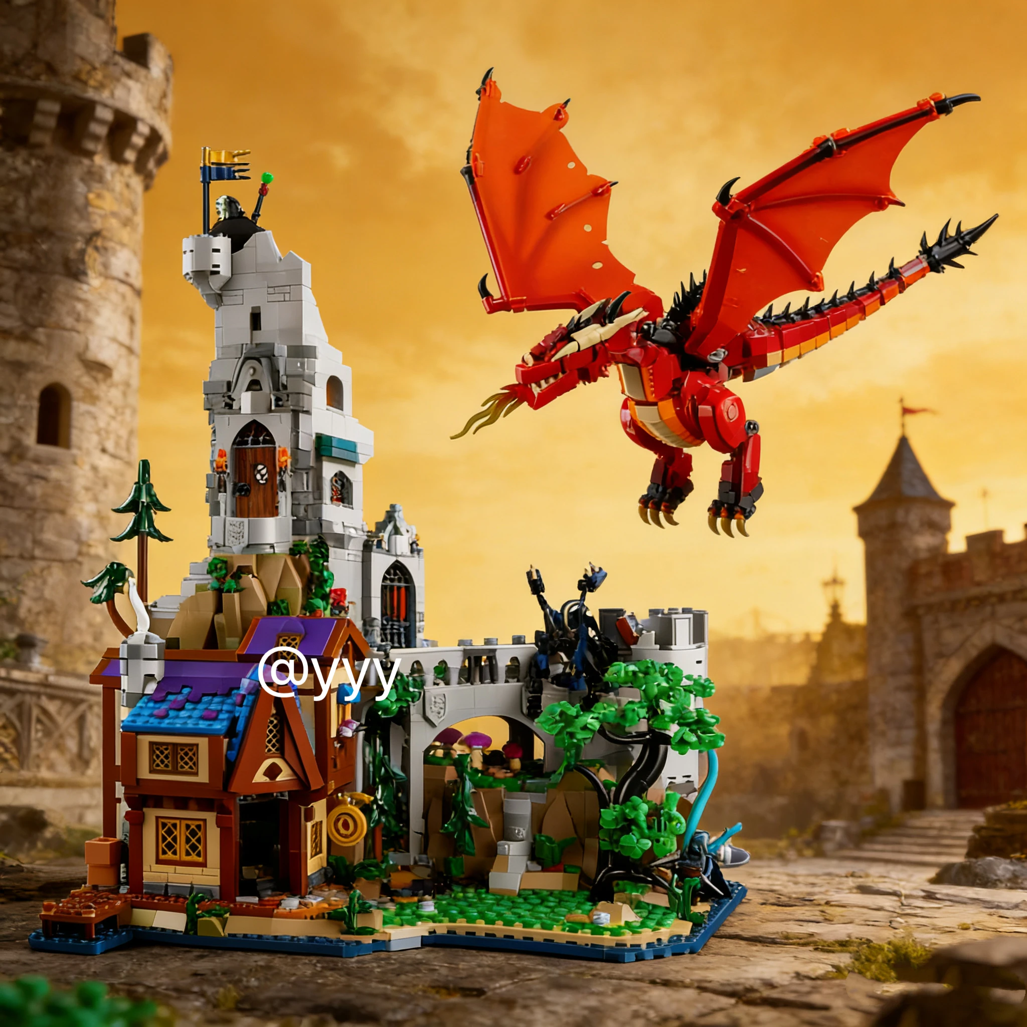 

New/Dungeons & Dragons Assembly Model Building Blocks Toy Collection Ornaments Children Adult Birthday Christmas Gifts