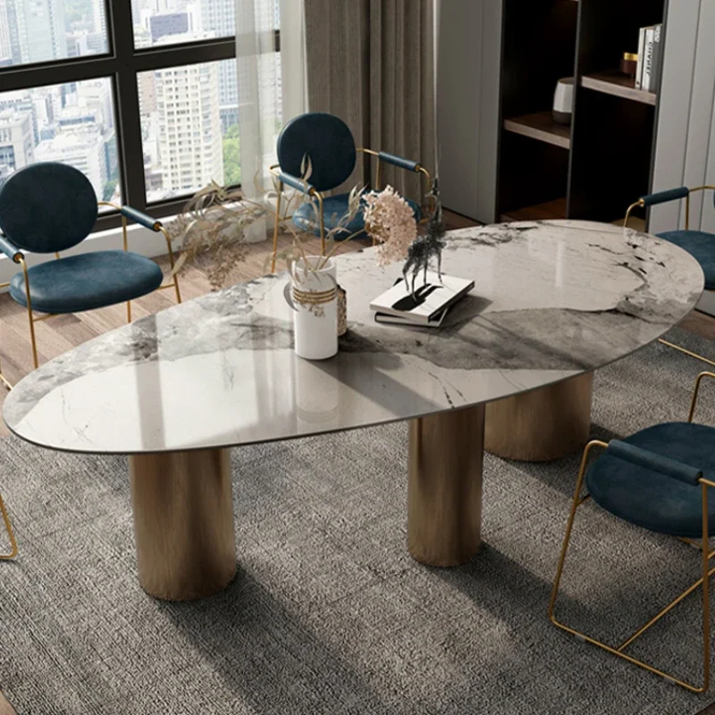 

European Modern Party Table Unique Design European Office Restaurant Dining Table Coffee Luxury Tavoli Da Pranzo Home Furniture