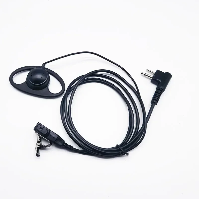 2Pin Advanced D Shape Earhook Ptt Headset Earpiece Mic For Motorola CP040 Gp88S Gp300 Gp68 Gp2000 Gp88 Gp3188 EP450 DEP450 Radio