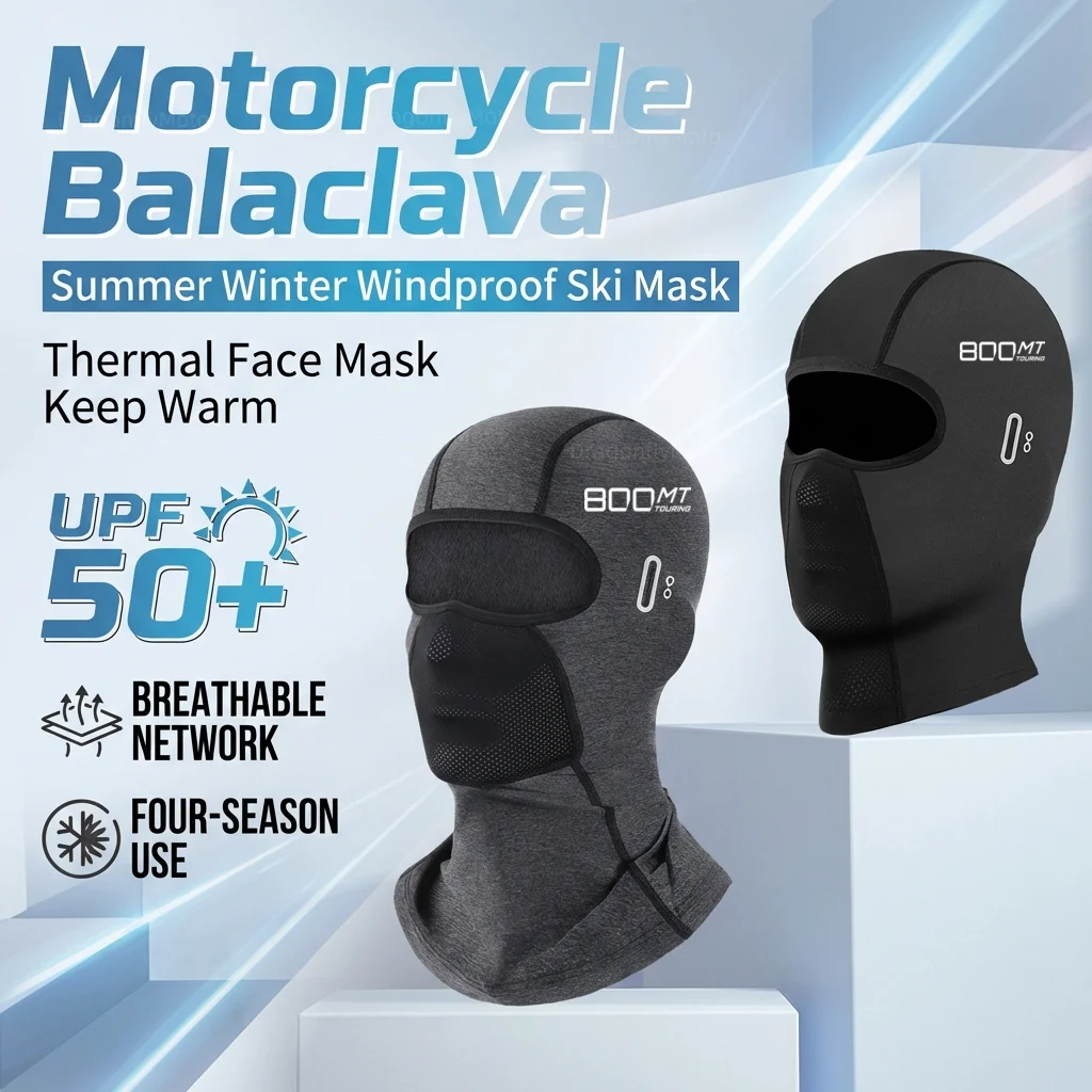 For CFMOTO 800MT 800 MT 2021 2022 CF800 CF MT800 Motorcycle Balaclava Summer UV Protection Glasses Face Breathable Hole Winter