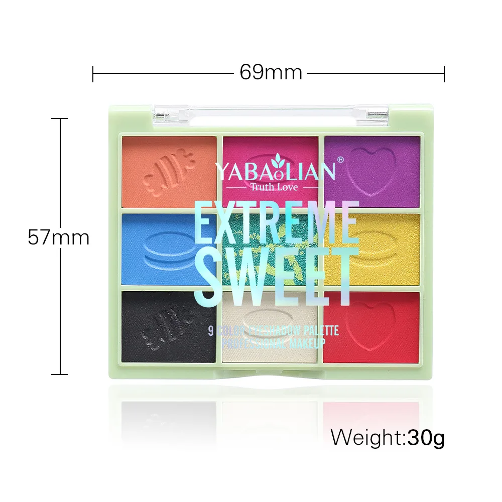 Palette di ombretti trasparenti 9 colori Nuovi toni neutri opachi e luccicanti Trucco Instagram Bellezza virale Must Have per le donne