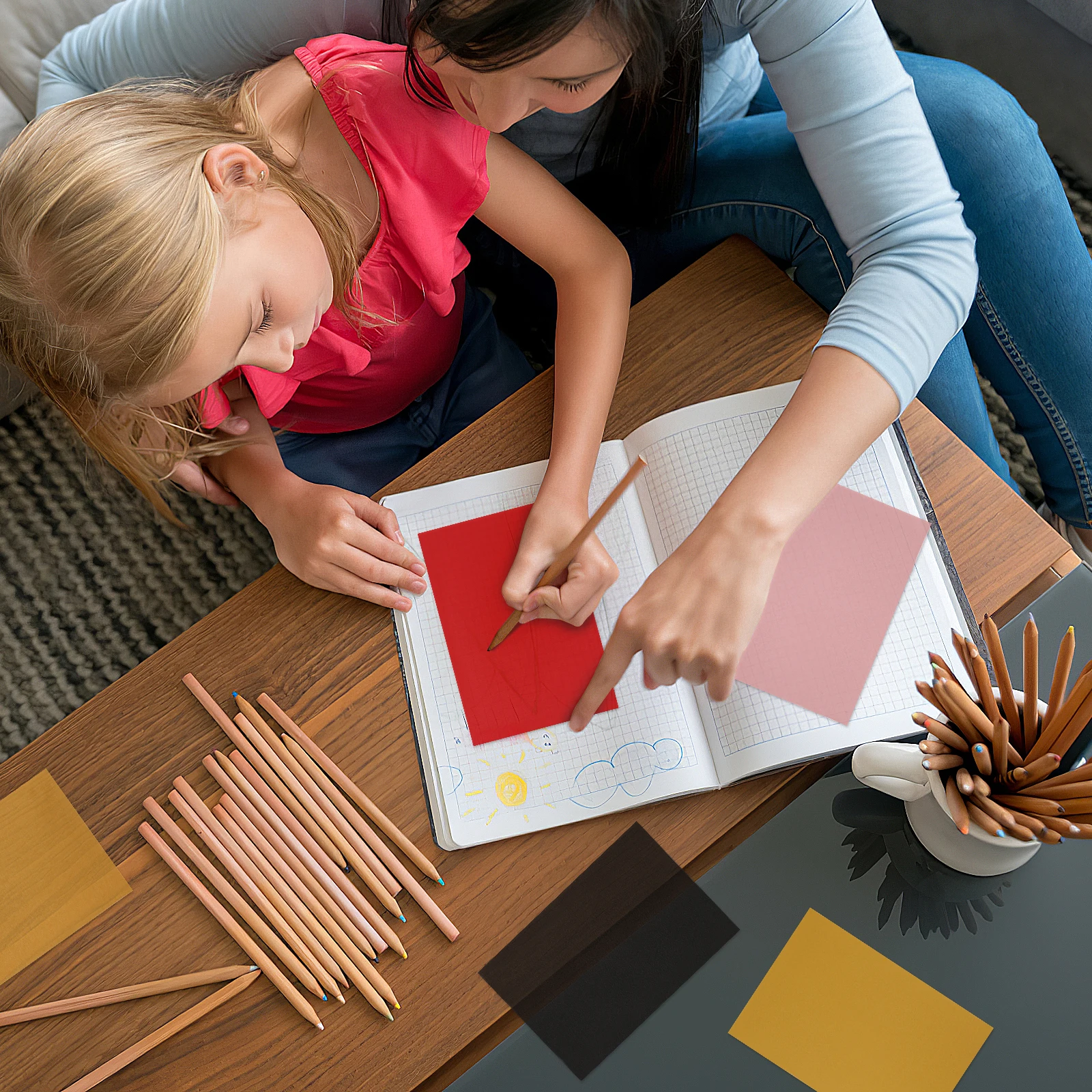 Colored Sulfuric Acid Paper Tracing Sets Translucent Drawing Copy Tissue Printable Parchment Craft Decorative