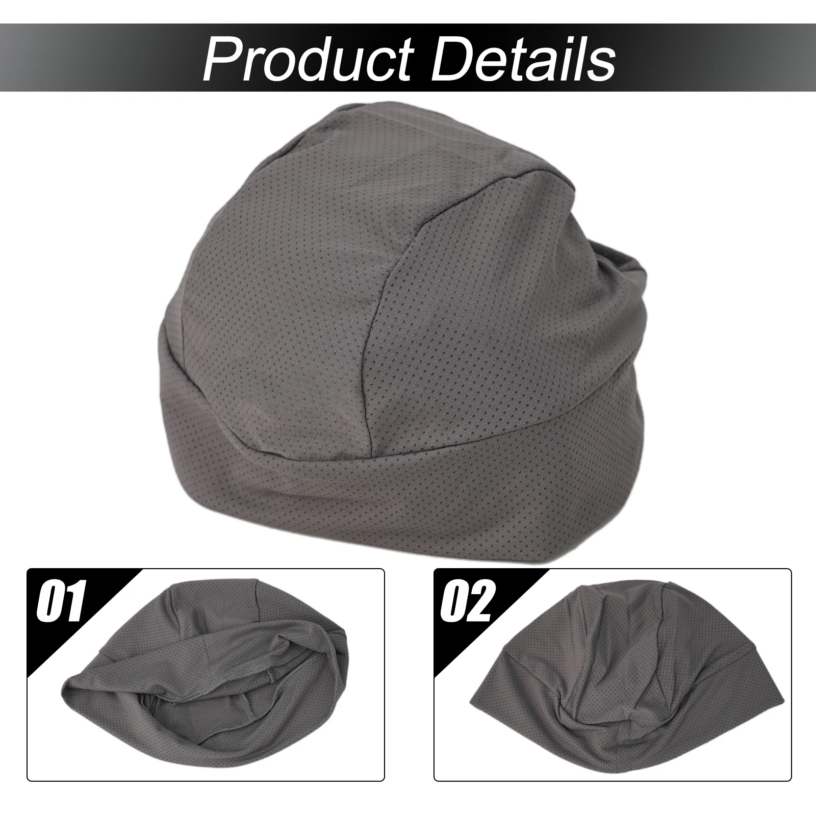 Cooling Skull Cap Helmet Quick Dry Cycling Cap Motorcycle Helmet Liner Bike Summer Riding Anti-sweat Hat 5 Colors 26x19cm