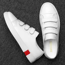 Men's White Black Flat Shoes #3