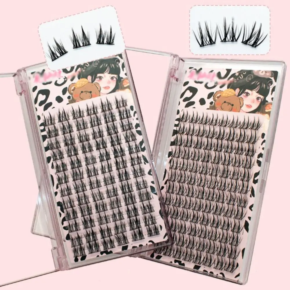 Novice Soft Sunflower False Eyelashes Natural Artificial Fibre Cluster Lashes Wispy Self-adhesive Individual Lashes Eye