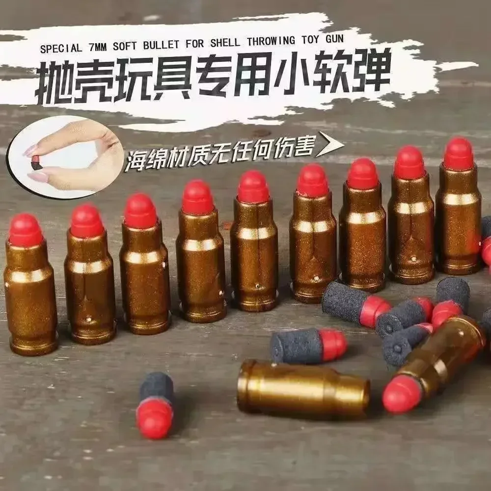 80 Soft Bullets & 24 Shells For Glock Toy Guns Desert Eagle Pistol Colt 1911 Foam Bullets Ammo