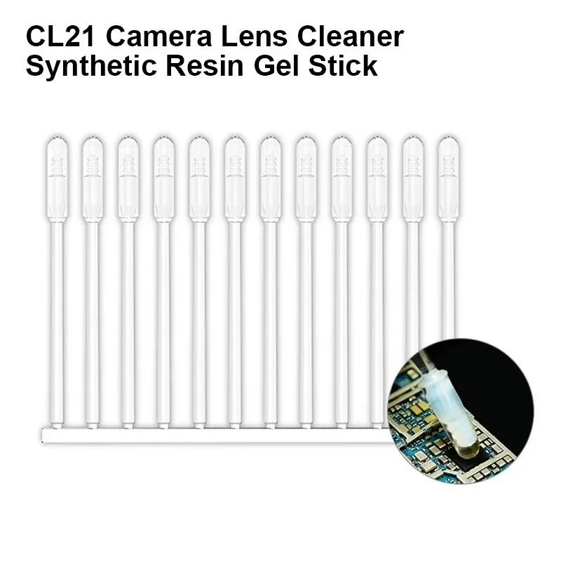 2UUL CL21 Camera Lens Cleaner Synthetic Resin Gel Stick Type for Mobile Phone Camera Lens Screen Cleaning Tool 48PCS/Pack